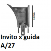 Invito in plastica per guide tapparelle