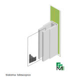 Zanzariera magnetica su misura laterale