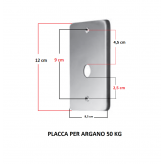 Placca per argano