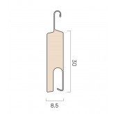 Tapparella mini profilo piatto 8,5 x 30