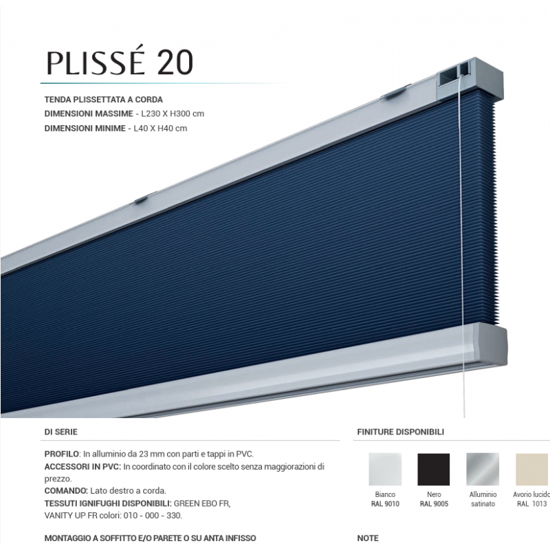 Tenda Plissetata 25mm