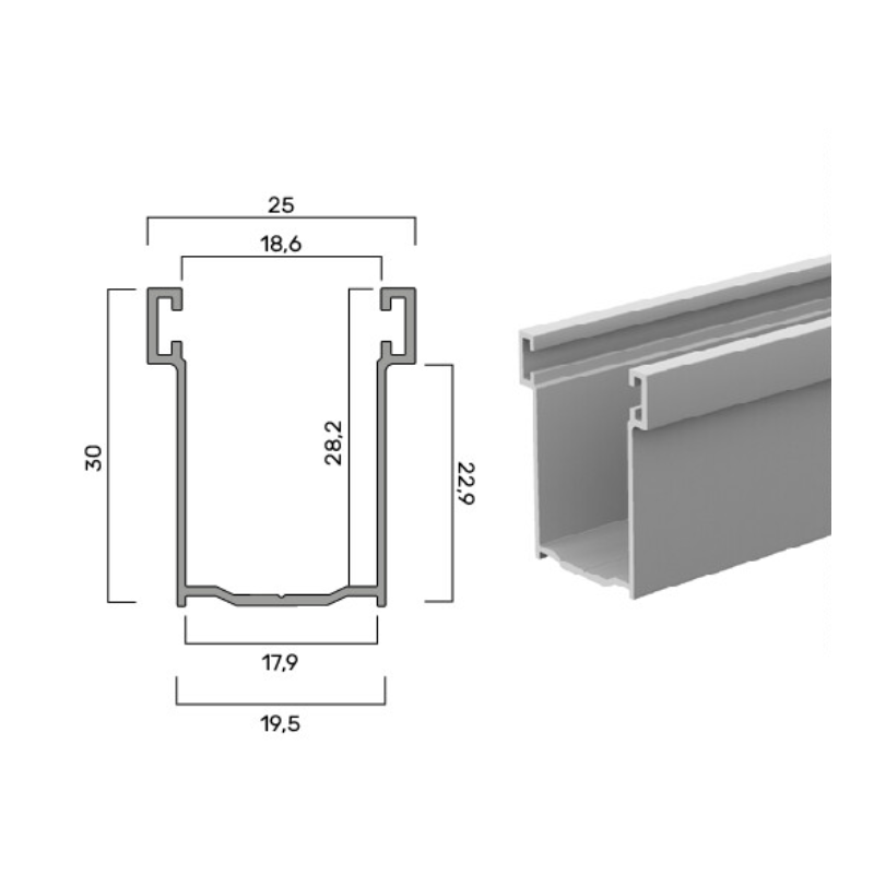 Guide per tapparelle A30