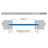 Guide In alluminio per tapparelle A25