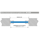 Guide In alluminio per tapparelle A25