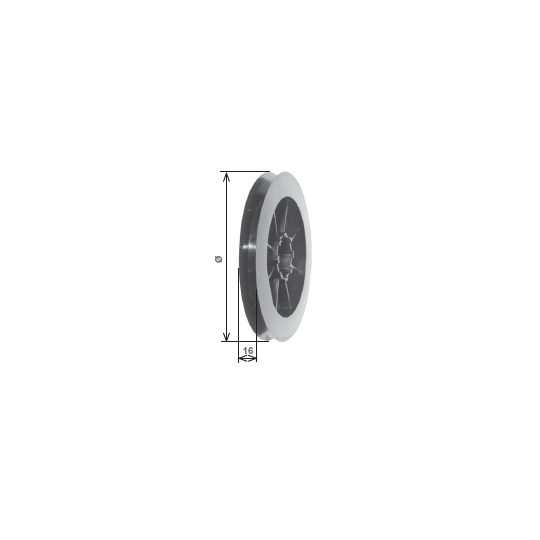 Puleggia in PVC per tapparelle avvolgibili mini