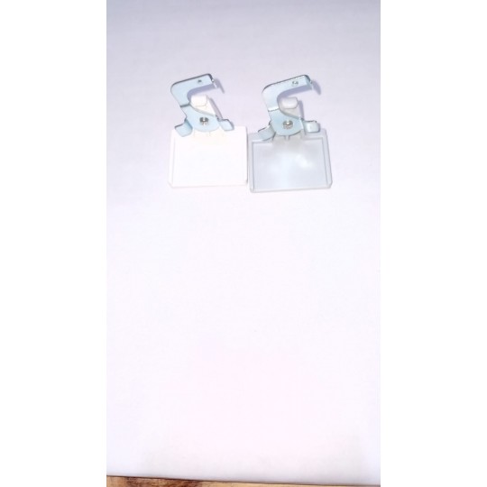 Coppia Supporti Speciali senza forare ad adesivo per cassonetto da 25mm (Alto)