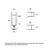 Zanzariera Mini Plisse verticale Reverse (ingombro 18mm)