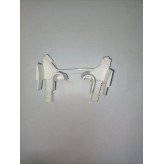 Coppia inviti in plastica per guida 22x53mm