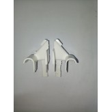 Coppia inviti in plastica per guida 28x80mm