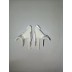 Coppia inviti in plastica per guida 28x80mm