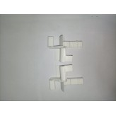 Coppia inviti in plastica per guida 28x80mm