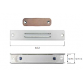 Chiusura magnetica esterna in pvc per porta a soffietto