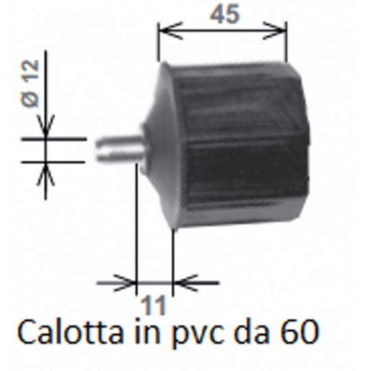 Calotta rullo ottagonale in PVC