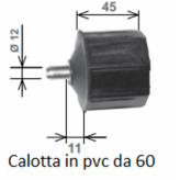 Calotta per rullo ottogonale 